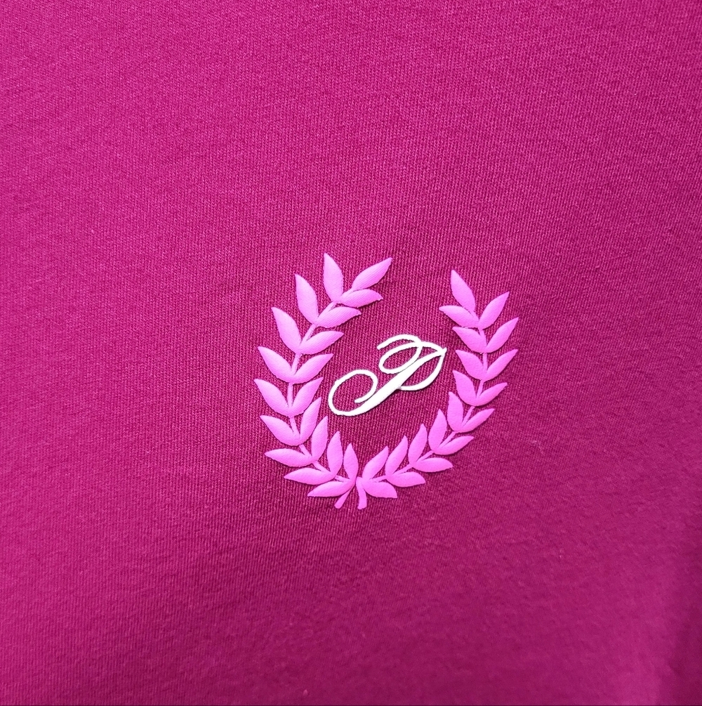 PINK Victorias Secret Vivid Magenta Oversized Long Sleeve Campus Tee XXL - Picture 6 of 10